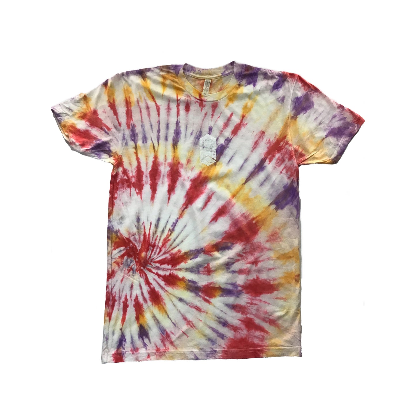 FALLING BOX T-SHIRT - PURPLE FLAMES