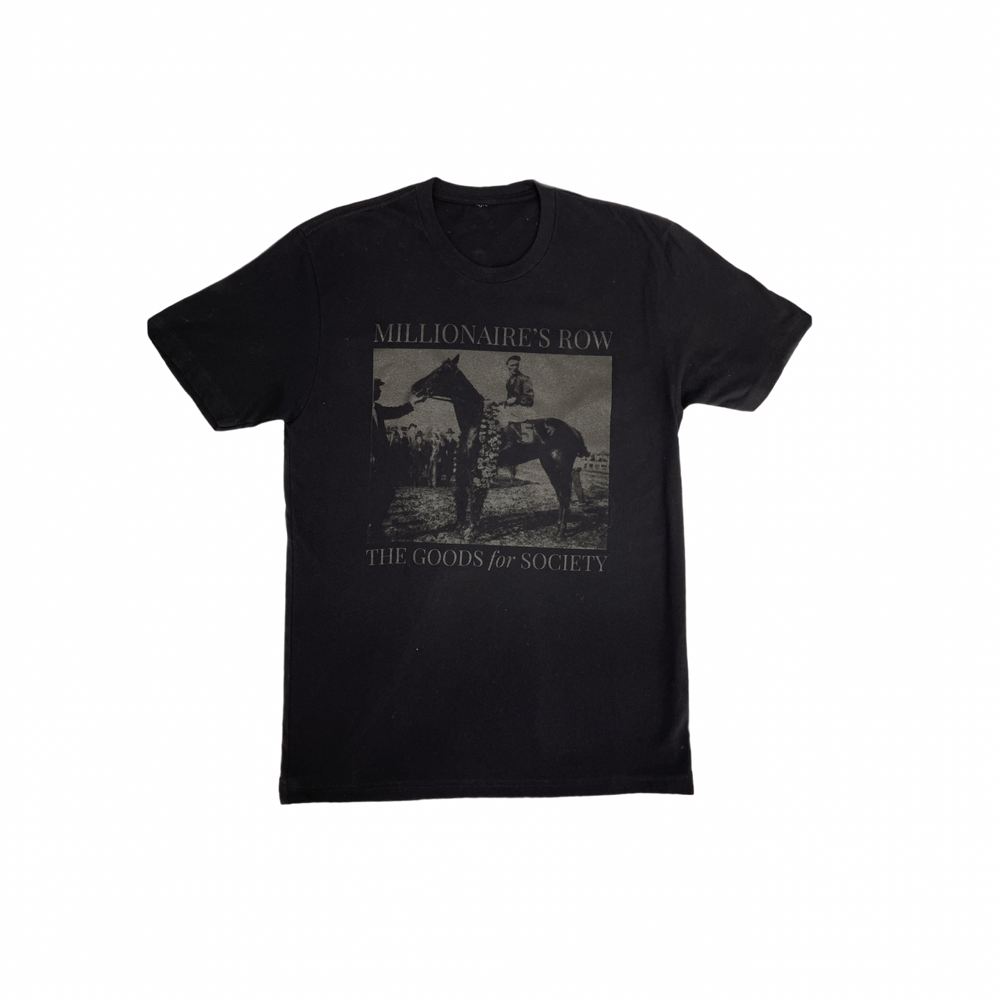 MILLIONAIRE'S ROW VINTAGE T-SHIRT - ALL BLACK