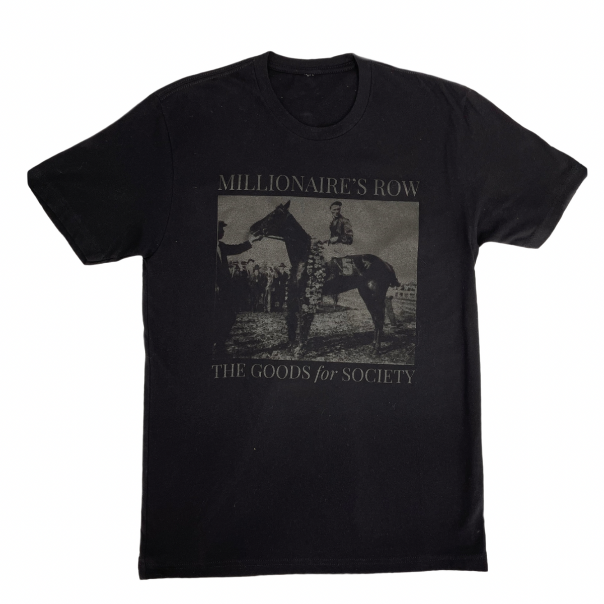 MILLIONAIRE'S ROW VINTAGE T-SHIRT - ALL BLACK