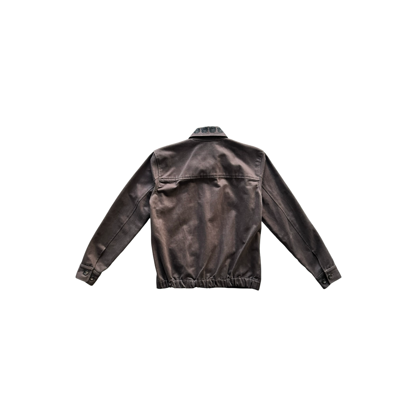 MILLIONAIRE'S ROW VALET JACKET - COCOA W/ BLACK DOZ ROSE COLLAR