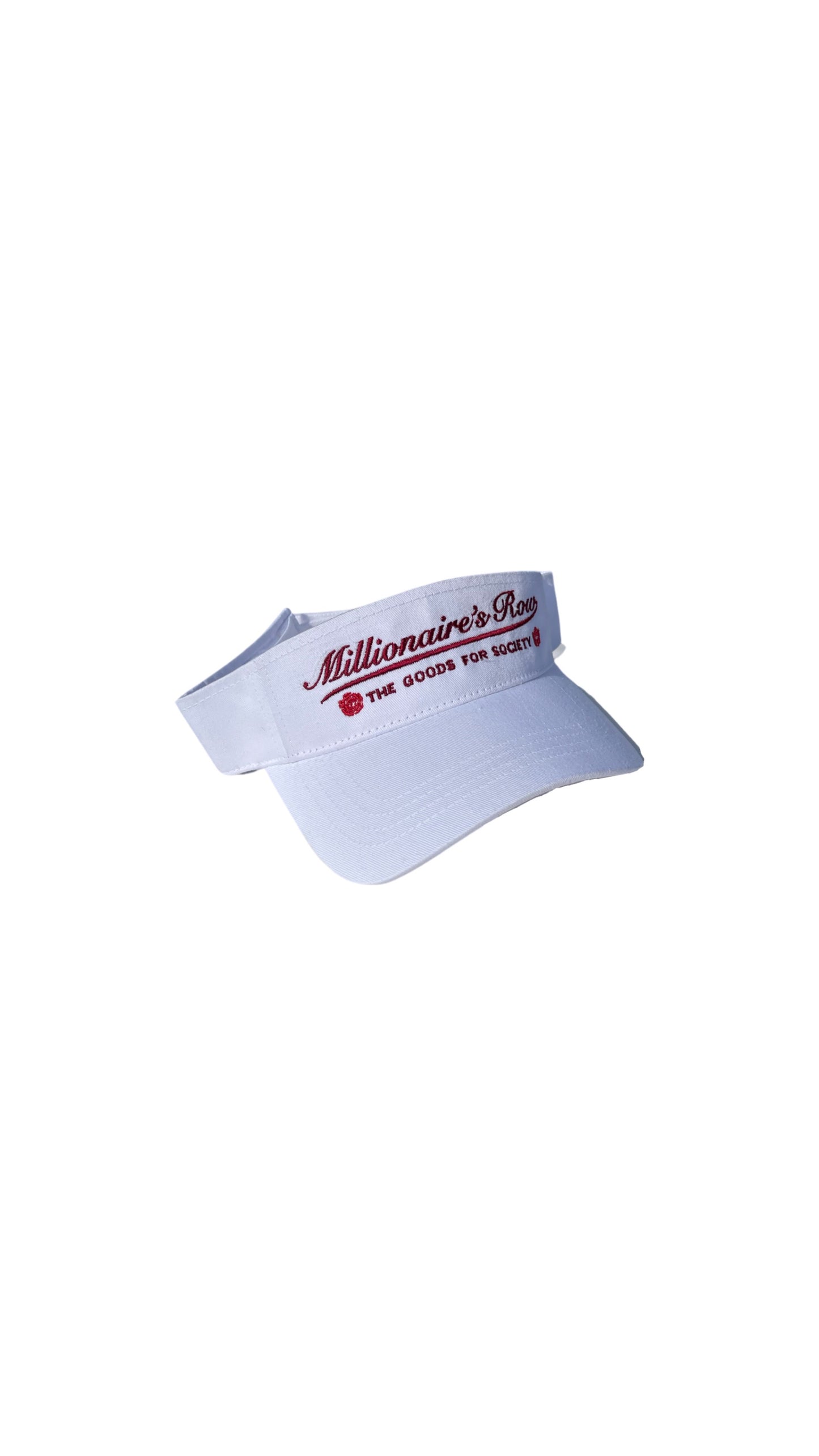 MILLIONAIRE'S ROW VISOR - WHITE W/ BURG