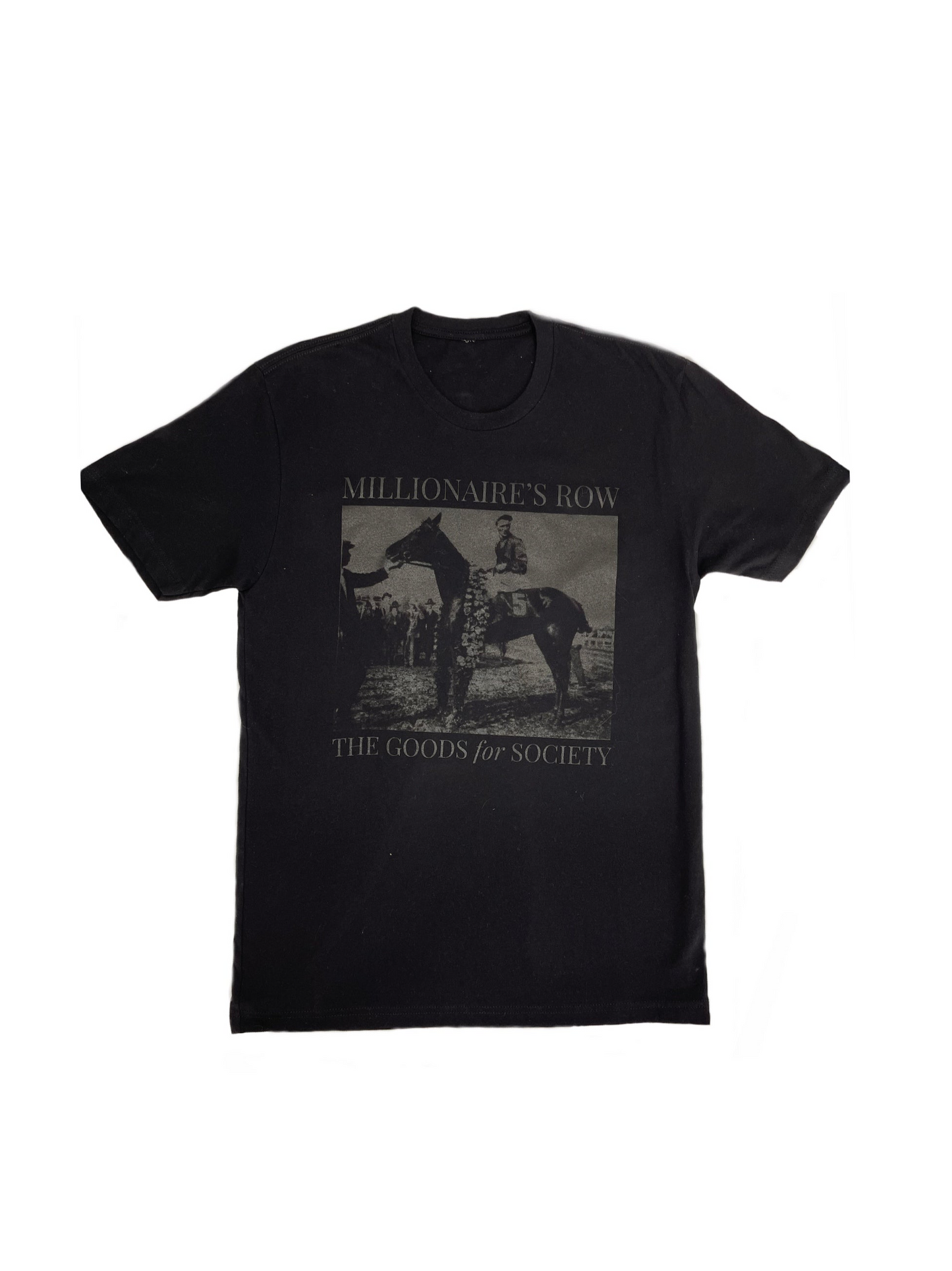 MILLIONAIRE'S ROW VINTAGE T-SHIRT - ALL BLACK