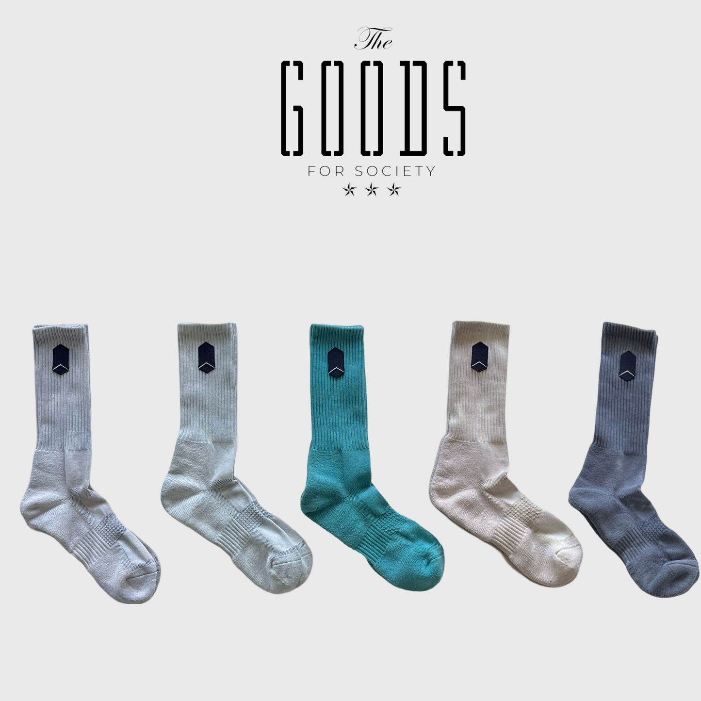 FALLING BOX SOCKS - ASH