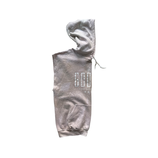 CUT OFF GOODS HOODIE - SAND