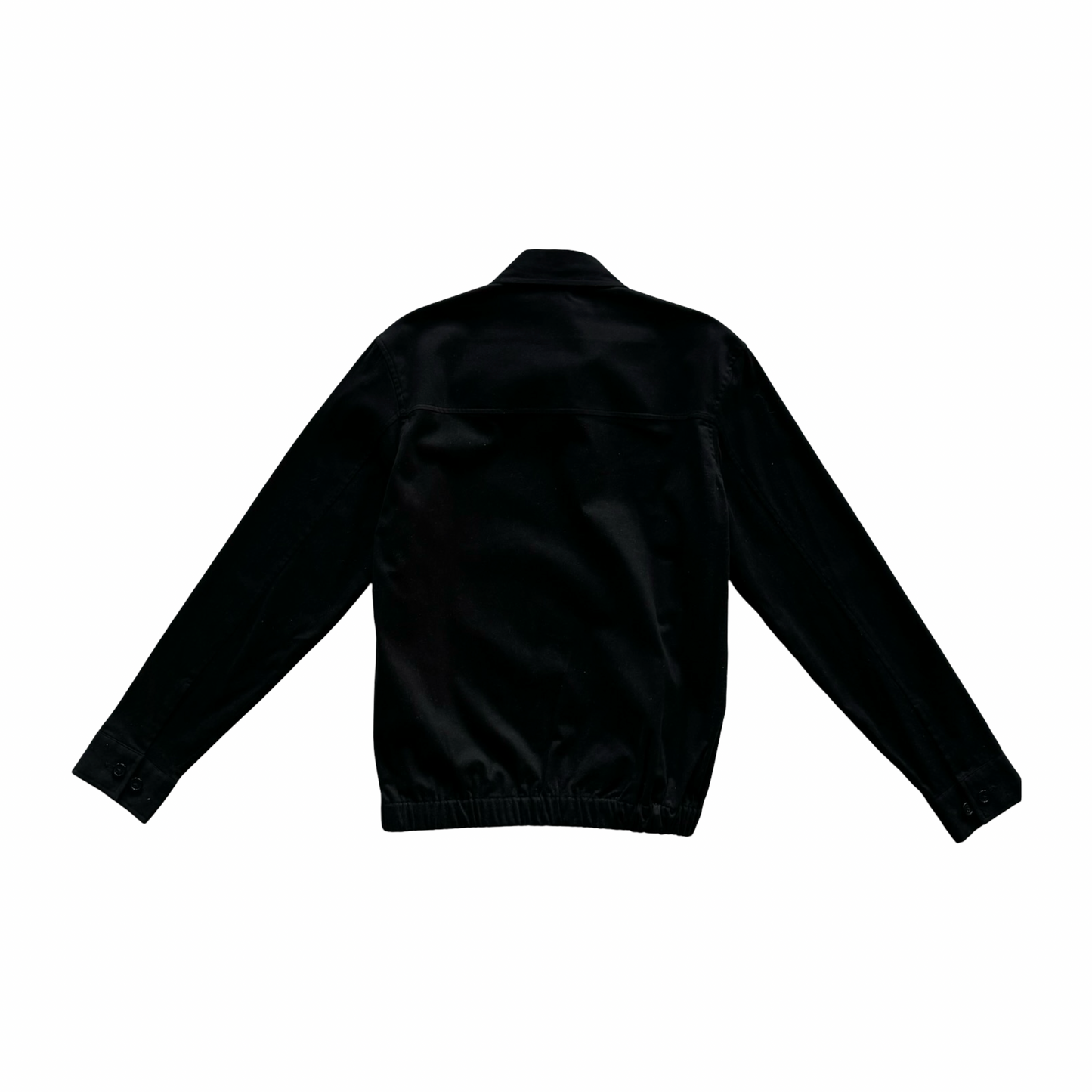 FALLING BOX VALET JACKET - BLACK W/ PURP INITIALS