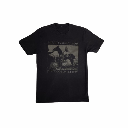MILLIONAIRE'S ROW VINTAGE T-SHIRT - ALL BLACK